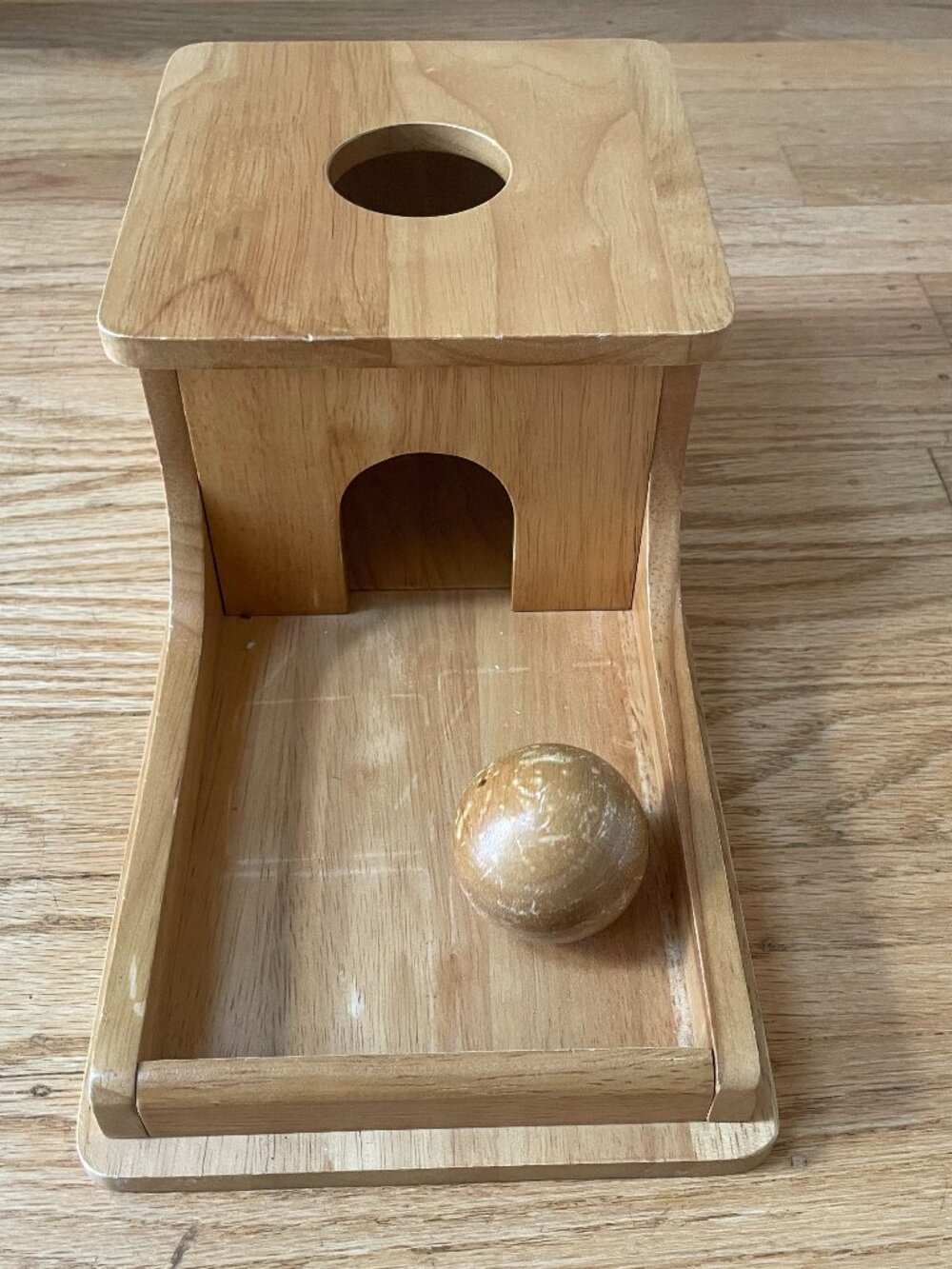 Montessori Wood Object Permanence Box
